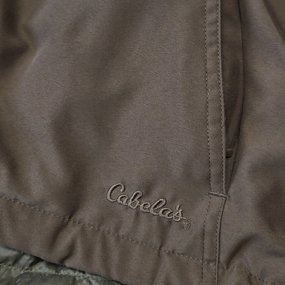 Cabelas goose down fur trim vest - Picture 2 of 4